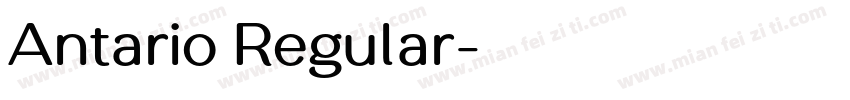 Antario Regular字体转换